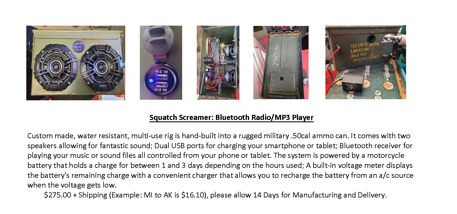 Squatch Screamer field equipment
